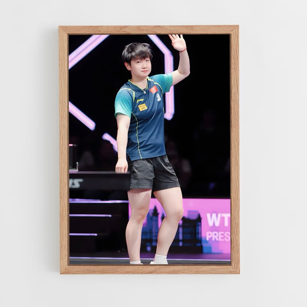 Poster Sun yingsha compléter – affiche Tennis de table (vue 4)